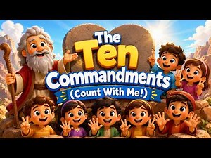 The Ten Commandments (Count With Me!) | Kids Animated Bible Story Songs