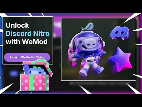 WeMod X Discord 3 FREE MONTHS of NITRO for EVERYONE 4 MONTH NITRO CLAIM.