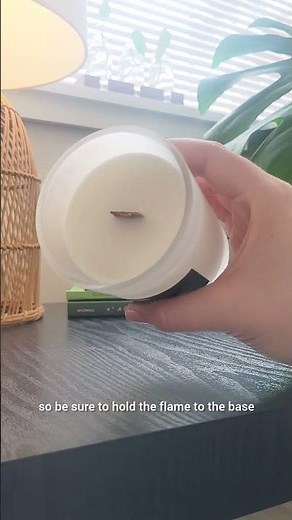 How to Light a Candle with a Wooden Wick