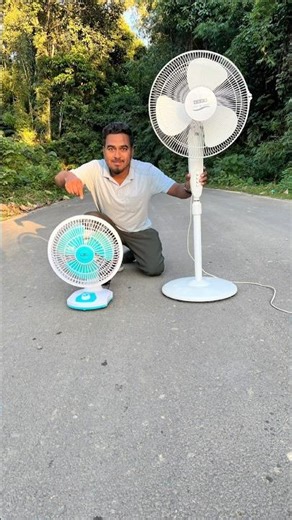 Table Fan vs Stand Fan – Real Unboxing and Power Test #shorts
