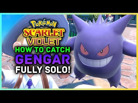 Pokemon Scarlet and Violet - How to Catch Gengar SOLO Without Trading! Pincurchin Location & Trading