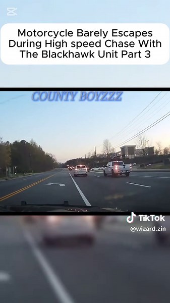 Motorcycle Barely Escapes During High speed Chase With The Blackhawk Unit