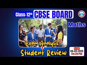 CBSE Board Class 12 Maths Paper Analysis 2025 | 12th Maths Exam Answer Key 2025 | By RWA
