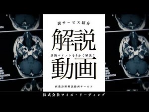 【新サービス】診断ポイントを5分で解説！画像診断解説動画サービス【株式会社ワイズ・リーディング】