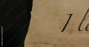 Letter burning in the fire. (I love you!) 4K.