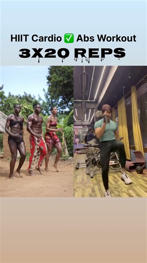 HIIt ✅ Cardio ✅ Abs Workout 🔥 #hiit #cardioworkout #sixpackabs #weightloss #fatloss #core #viral