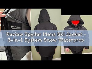 Review Spyder Mens Ski Jacket - 3-in-1 System Snow Waterproof Winter Jackets for Men - Mens Snowboar