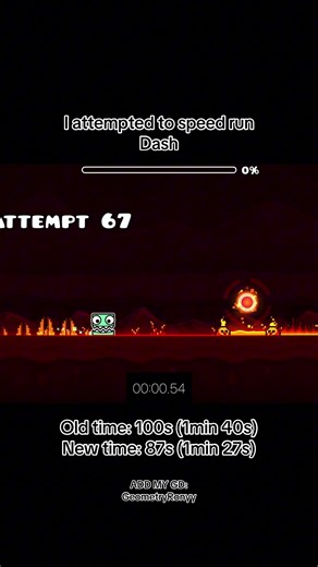 Speed Running Dash: My Geometry Dash Challenge