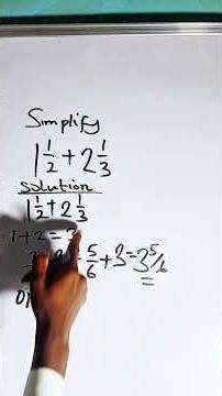 working with mixed fraction #mathstricks #mathematics #video