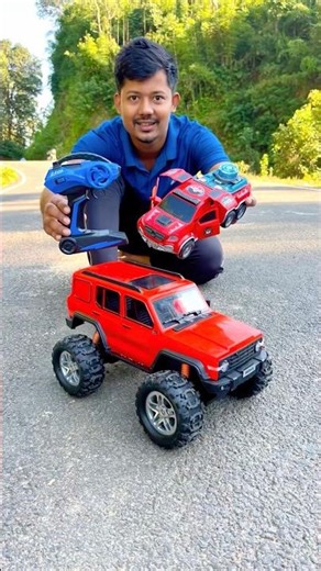 Moving Car Vs RC offroading Jeep Unboxing😍