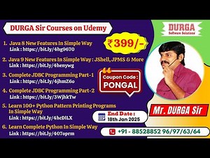 DURGA Sir Courses on Udemy @399/-