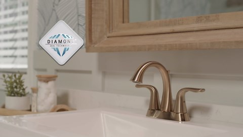 Delta Lahara Centerset Brushed Nickel Bathroom Faucet, 4 Inch 3 Hole Bathroom Sink Faucet for Vanity, Metal Push-Pop Drain Assembly, Stainless 2538-SSMPU-DST