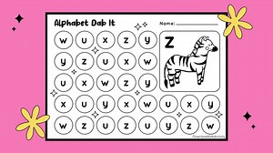 Alphabet Worksheets Printable Kids Coloring A-Z 26 Letters Lowercase Activity Alphabet Bingo Dab It - Etsy