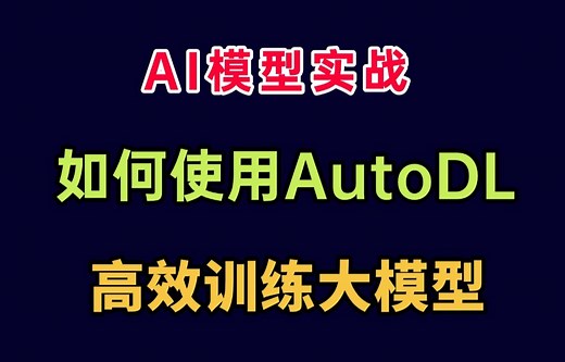 大模型实战：如何使用AutoDL高效训练大模型