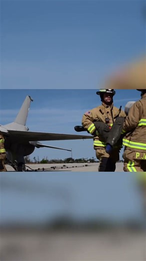This Is How the Air Force Trains for Plane Crashes #militarypowe #militaryaircraft #aviation