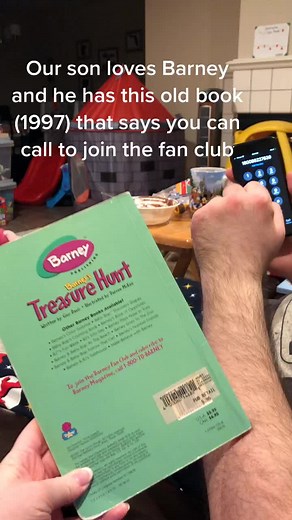 Tried to join the Barney fan club. Not what we were expecting 👀 #kids #wtf #Barney