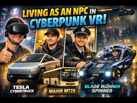 Becoming an NPC in Cyberpunk VR (Full Immersion) - 200+ mods - Blade Runner Overdrive