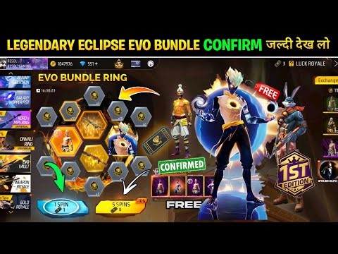 New Eclipse Evo Bundle Confirm 2026💥🤯| Next Universal Ring Event MP40 Skin l Free Fire New Event