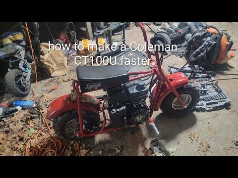 #How to make a Coleman mini bike go faster.