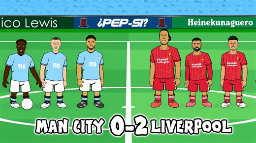 1.1M views · 19K reactions | Man City vs Liverpool - the cartoon | 442oons | Facebook