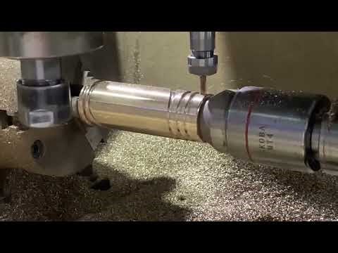 How to cut grooves on a brass bushing for hot runner nozzle heater
