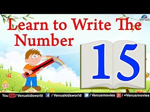 Learn To Write The Number 15