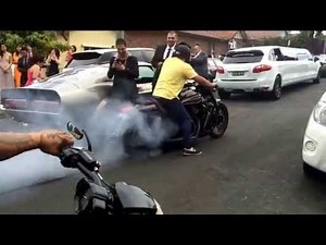 Wedding Cars & Bikes Doing Burnouts