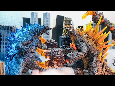 Scorpionzilla vs Legendary Godzilla an epic battle stop motion