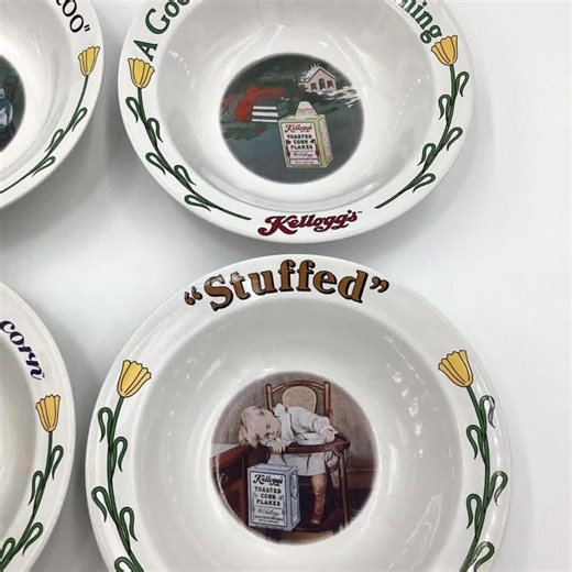 Vintage 1996 Kellogg's Cereal Bowls, Set of 4, Collectible Breakfast Bowls (C9-16) - Etsy