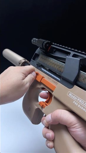 P90 gel blaster toy gun+ smoke tracer. #toys #airsoft #gelblasters