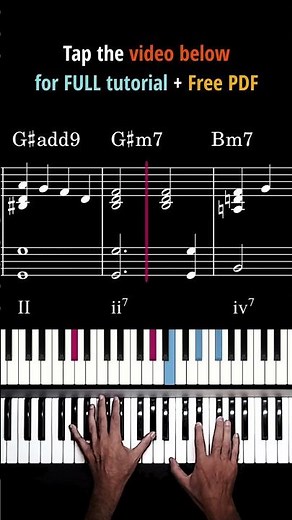 5 Smooth F-Sharp Chord Progressions +Free Sheet Music (Preview 3)