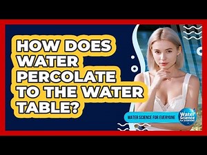 How Does Water Percolate to the Water Table?