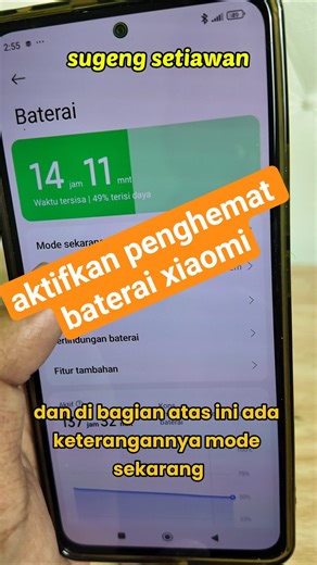 Cara mengaktifkan fitur penghemat baterai di HP Xiaomi hyper OS #ramadanwithyoutube