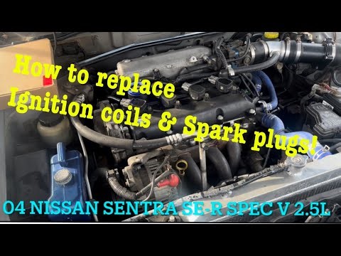 04 nissan sentra se-r spec v, how to change spark plugs and ignition coil on plugs