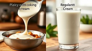 whats the difference between cooking cream and normal cream? - Test Food Kitchen