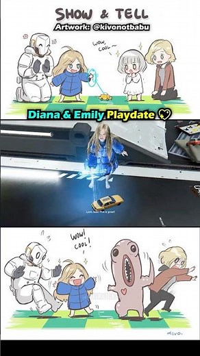 Diana & Emily Playdate 💖 #PRAGMATA & #RE9