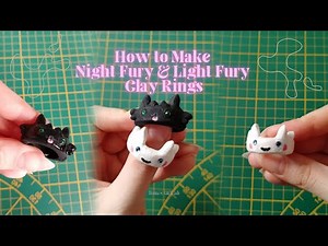 How to Make Night Fury & Light Fury Ai Dry Clay Rings – DIY Tutorial