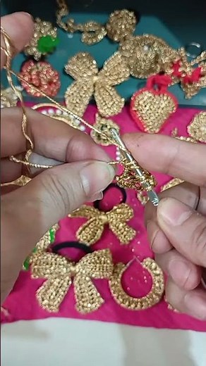 "How to crochet a quick & easy mini bow scrunchies tutorial for beginners"