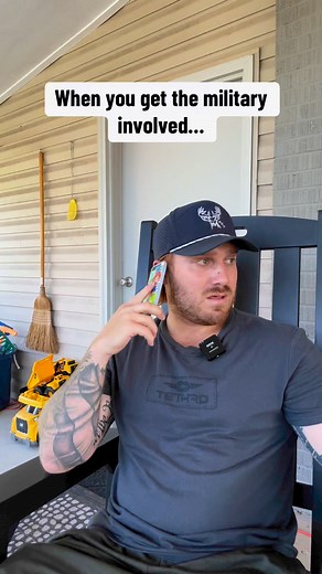 This may have turned on me..#comedy #fyp #tethrd #hunting #wildlife #southern Cameron Robson | Trent Ellis