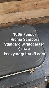 1996 Fender Richie Sambora Standard Stratocaster $1149 www.backyardguitarsfl.com | Backyard music