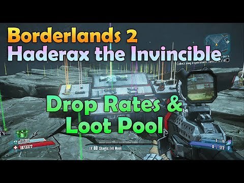 Borderlands 2 Haderax the Invincible Drop Rates and Loot Pool | Ultimate Guide