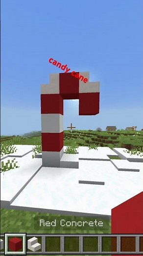 How to make a Candy Cane in Minecraft #minecraft