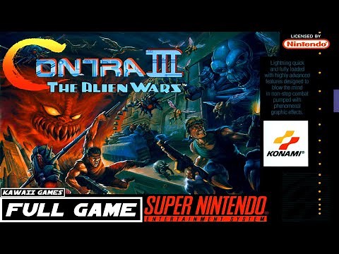 Contra III: The Alien Wars [SNES] Longplay Walkthrough Full Movie Game [4K60ᶠᵖˢ UHD🔴]