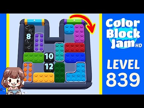 Color Block Jam Level 839 Solution Walkthrough