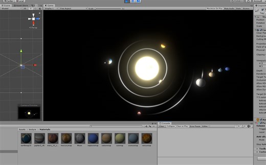 【Unity】使用Unity创建太阳系
