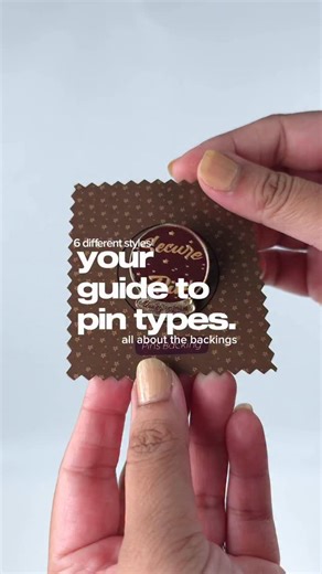 Your ultimate guide to pin types and their backings. • Secure Pin: classic & reliable for everyday use • Cap Lock: clips in easily for temporary hold • Solid Hold: double plastic backing for a firm, comfy grip • Easy Snap: single metal back, so easy to swap, but still secure • Soft Touch: gentle plastic back for comfort • Double Lock: two metal pieces for max protection No matter your project, there’s a pin for it. MOQ of 10 | 2-week turnaround 📲 DM us or comment below to find your perfect matc