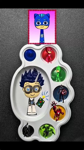Color Mixing Magic with Sprunki OC and PJ Masks