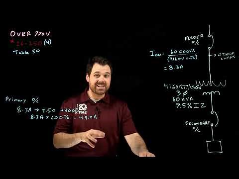 Transformer Overcurrent Sizing, Over 750V, Primary and Secondary