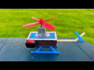 How To Make a Mini Helicopter 🚁 Using Matchbox and DC Motor #Diy #Helicopter #DCMotor