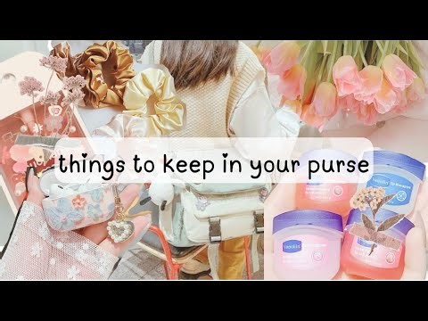 20+ things to keep in your purse ˚˖𓍢ִ໋👛✧˚.🎀༘⋆